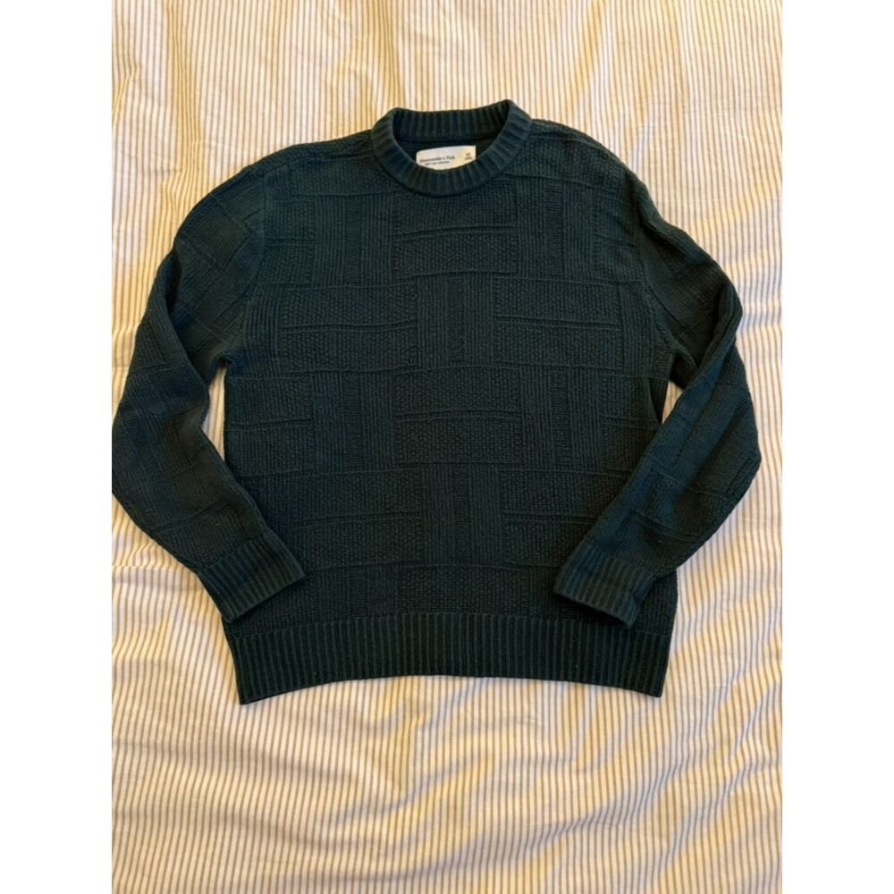 Abercrombie & Fitch Geometric Weave Sweater
